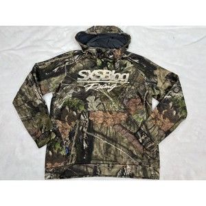 Aftco Reaper Hoodie Mens Medium Mossy Oak Sweatshirt SXSBLOG Racing Camo Fleece